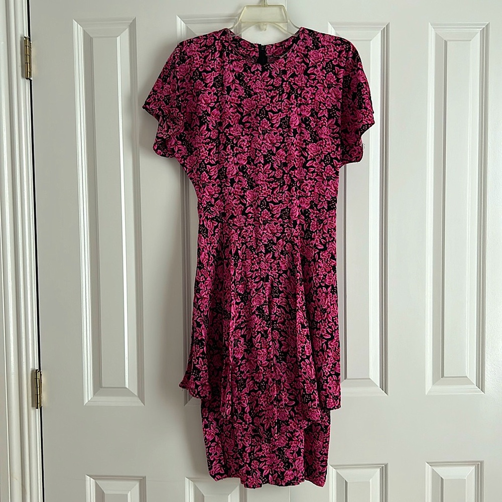 Vintage Rose Peplum Dress